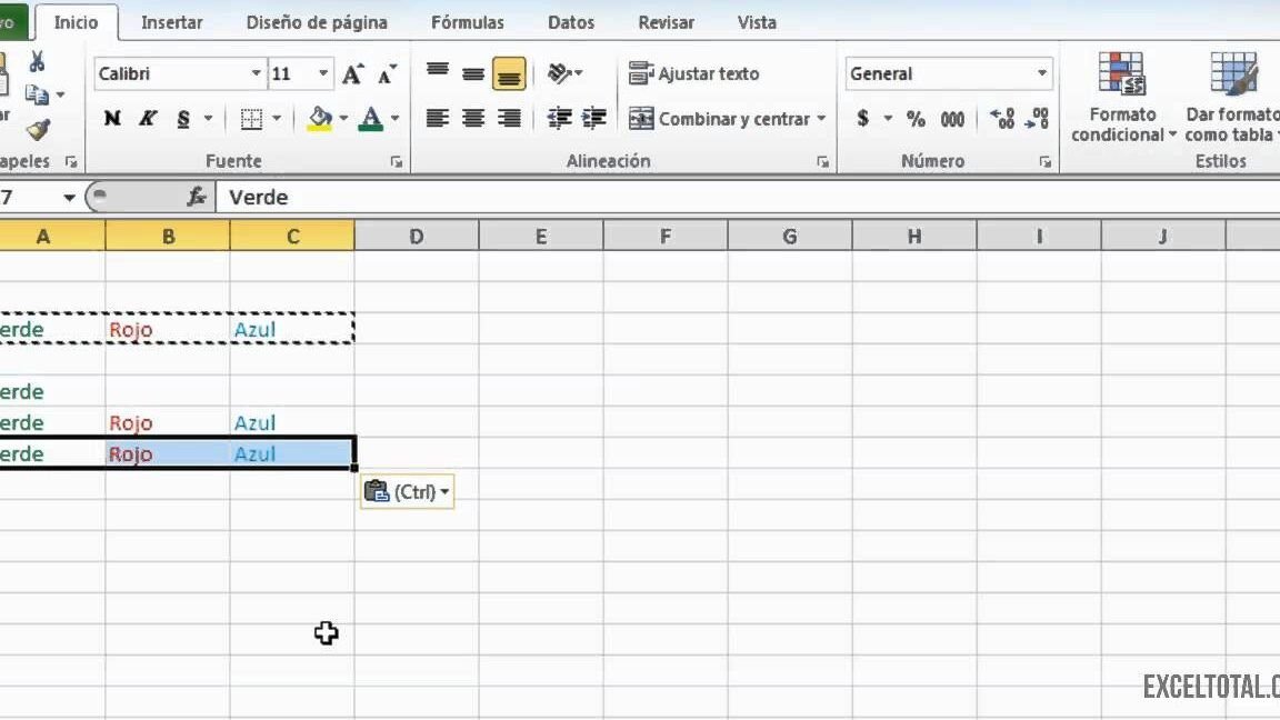 Cómo Copiar Y Pegar En Excel